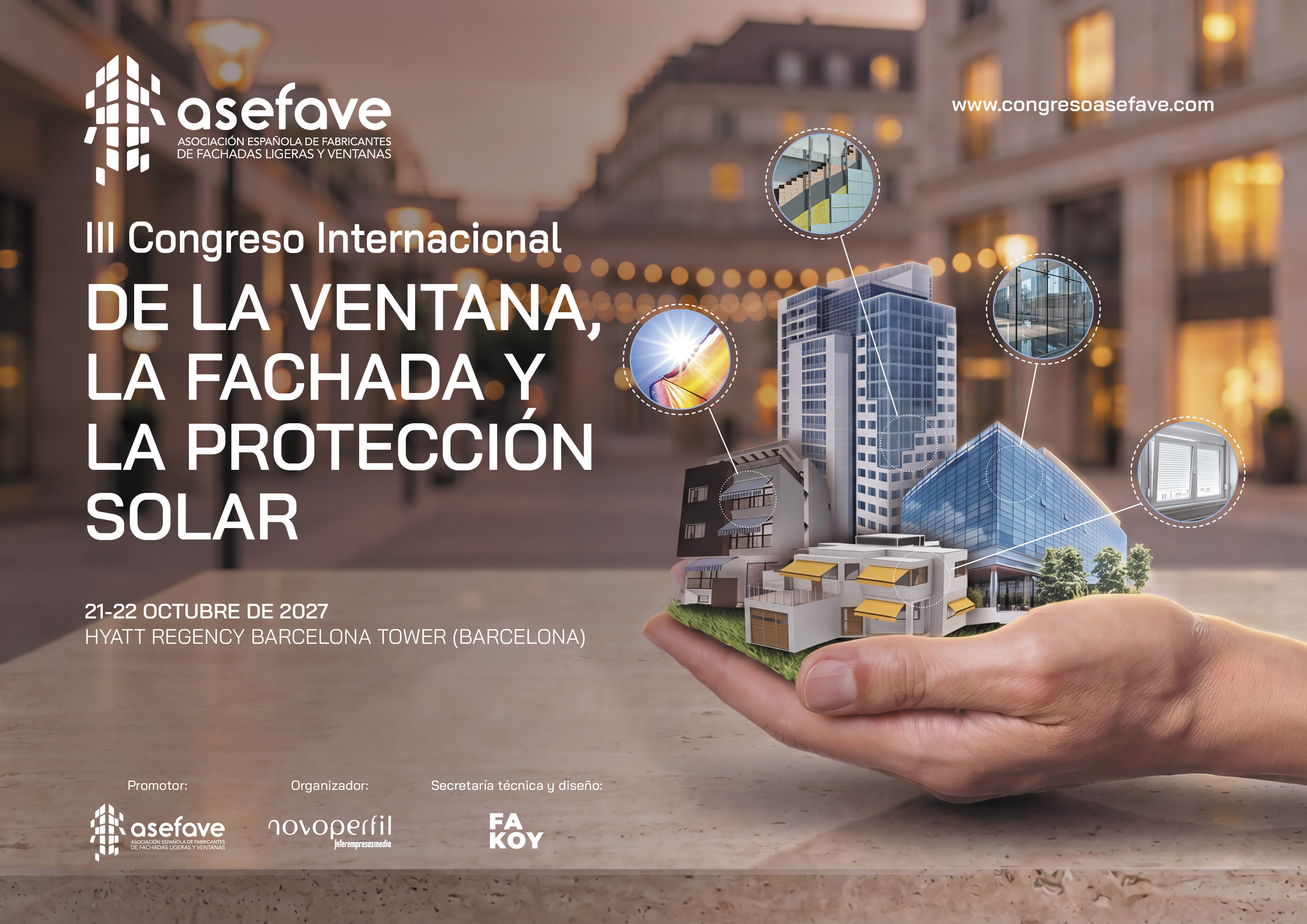 Cartel de III Congreso Internacional de la Ventana, la Fachada y la Protecci�n Solar