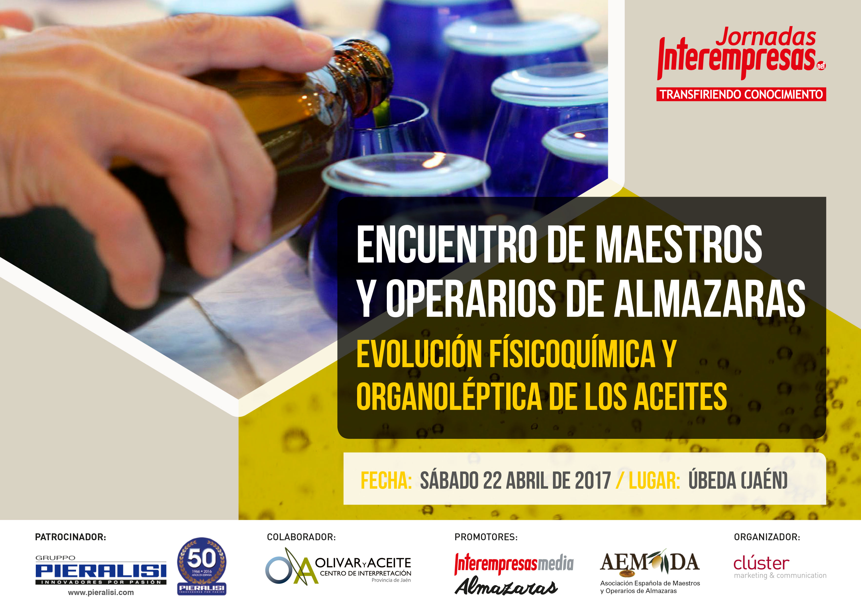 cartel de II Encuentro de Maestros y Operarios de Almazaras